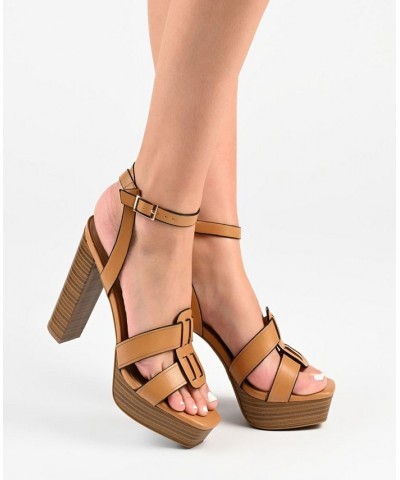 Women's Mandilyn Platform Sandals PD03 $51.99 Shoes