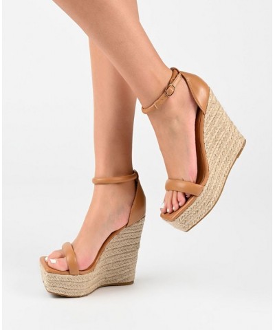 Women's Olesia Platform Wedge Sandals PD04 $39.60 Shoes