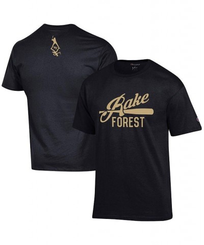 Men's Black Wake Forest Demon Deacons Rake Forest Baseball T-shirt $15.58 T-Shirts