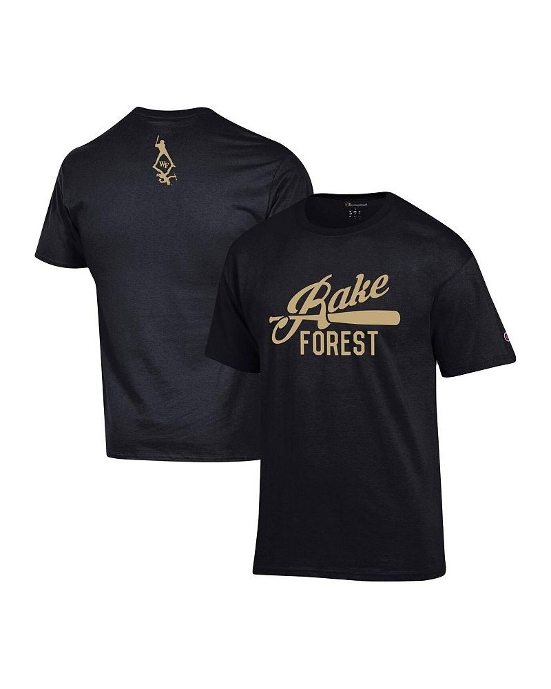 Men's Black Wake Forest Demon Deacons Rake Forest Baseball T-shirt $15.58 T-Shirts