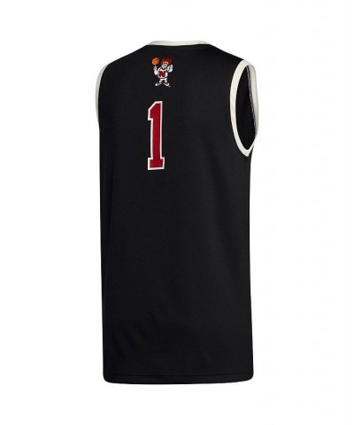 Men's Number 1 Black Nebraska Huskers Swingman Jersey $34.65 Jersey