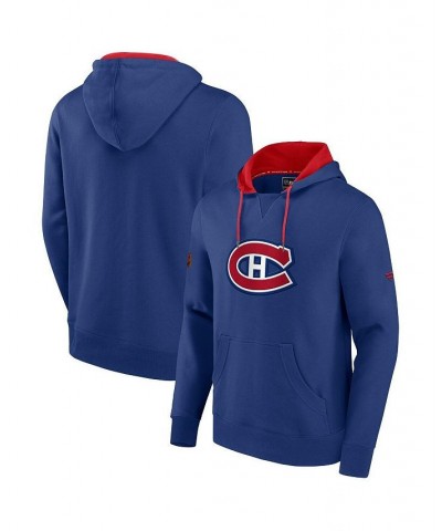 Men's Branded Blue, Red Montreal Canadiens Special Edition 2.0 Team Logo Pullover Hoodie $40.30 Sweatshirt