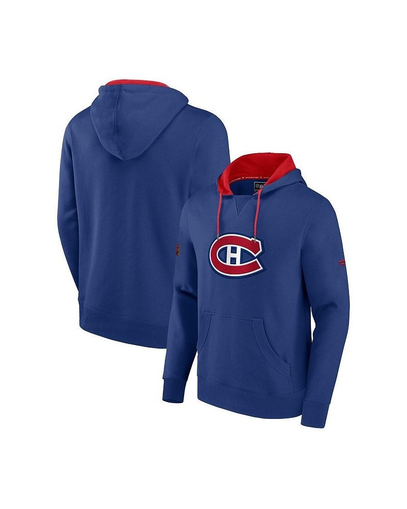 Men's Branded Blue, Red Montreal Canadiens Special Edition 2.0 Team Logo Pullover Hoodie $40.30 Sweatshirt