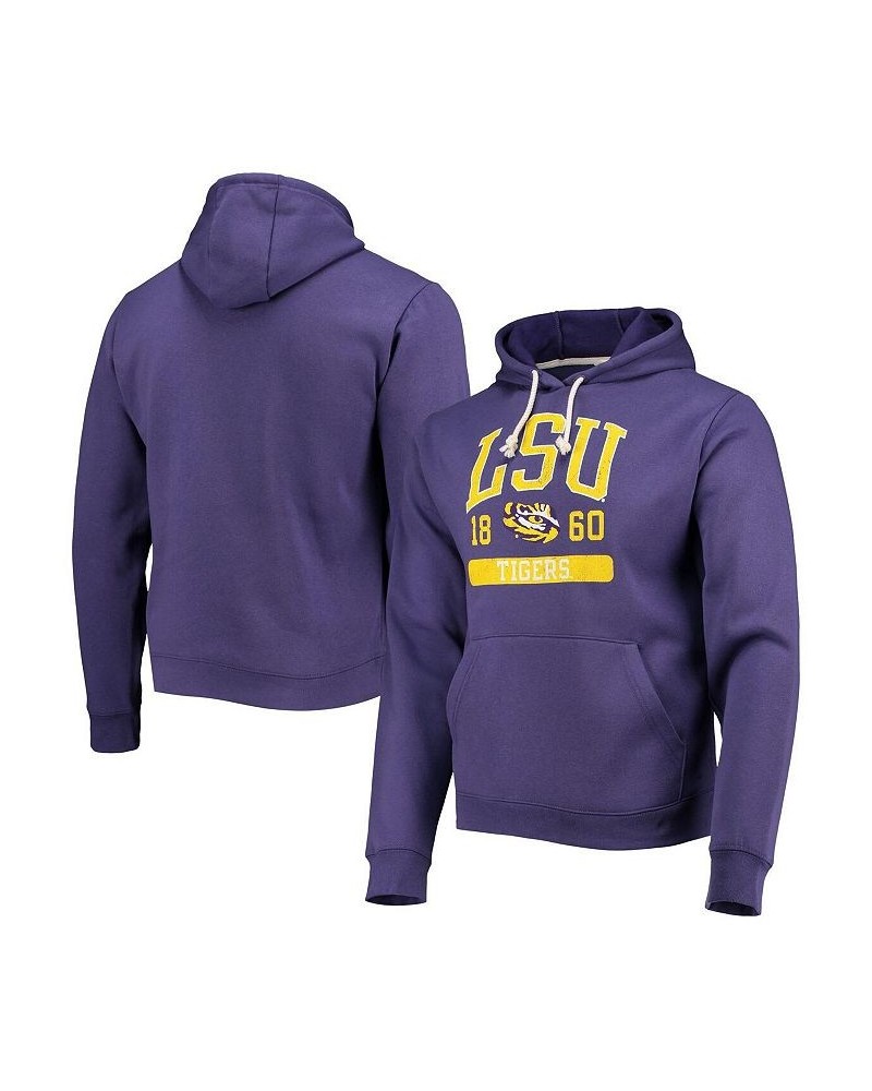 Men's Purple LSU Tigers Volume Up Essential Fleece Pullover Hoodie $36.75 Sweatshirt