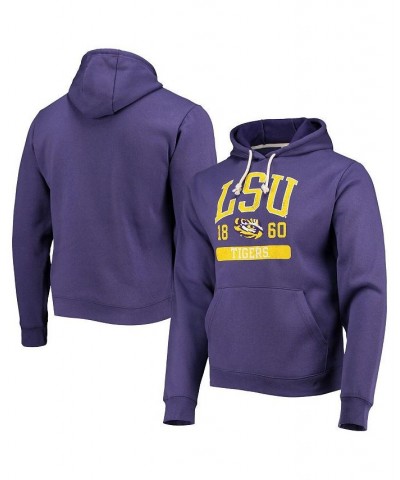 Men's Purple LSU Tigers Volume Up Essential Fleece Pullover Hoodie $36.75 Sweatshirt