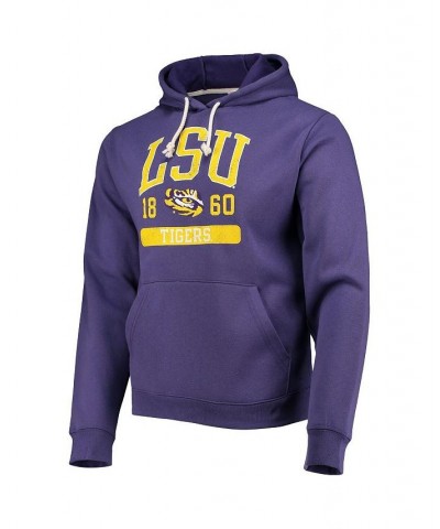 Men's Purple LSU Tigers Volume Up Essential Fleece Pullover Hoodie $36.75 Sweatshirt