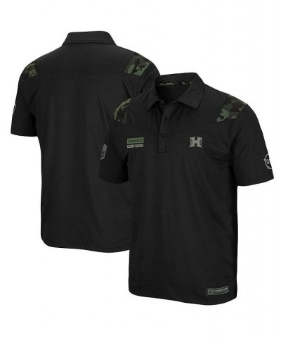 Men's Black Hawaii Warriors OHT Military-Inspired Appreciation Sierra Polo Shirt $32.99 Polo Shirts