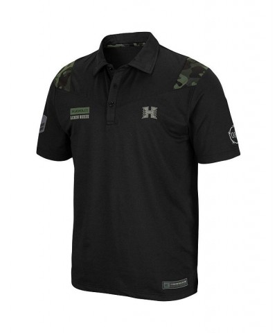 Men's Black Hawaii Warriors OHT Military-Inspired Appreciation Sierra Polo Shirt $32.99 Polo Shirts