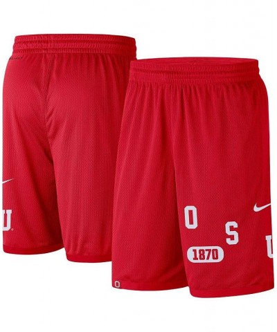 Men's Scarlet Ohio State Buckeyes Wordmark Performance Shorts $35.39 Shorts