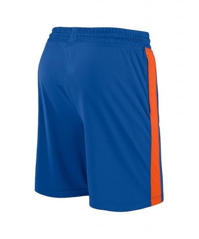 Men's Branded Blue, Orange New York Knicks 75th Anniversary Downtown Performance Practice Shorts $16.92 Shorts