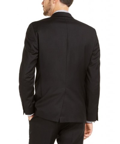 Men's Slim-Fit UltraFlex Stretch Solid Suit Separates Jacket Black $68.00 Suits