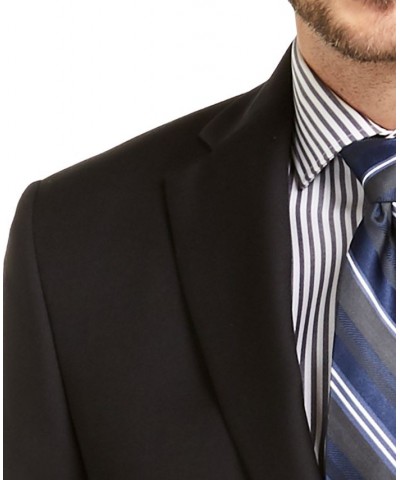 Men's Slim-Fit UltraFlex Stretch Solid Suit Separates Jacket Black $68.00 Suits