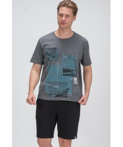 Men's Modern Print Fitted Cali T-shirt PD08 $35.00 T-Shirts