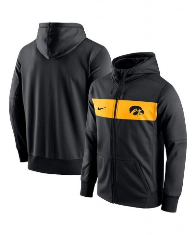 Men's Black Iowa Hawkeyes Logo Performance Full-Zip Hoodie $46.55 Sweatshirt