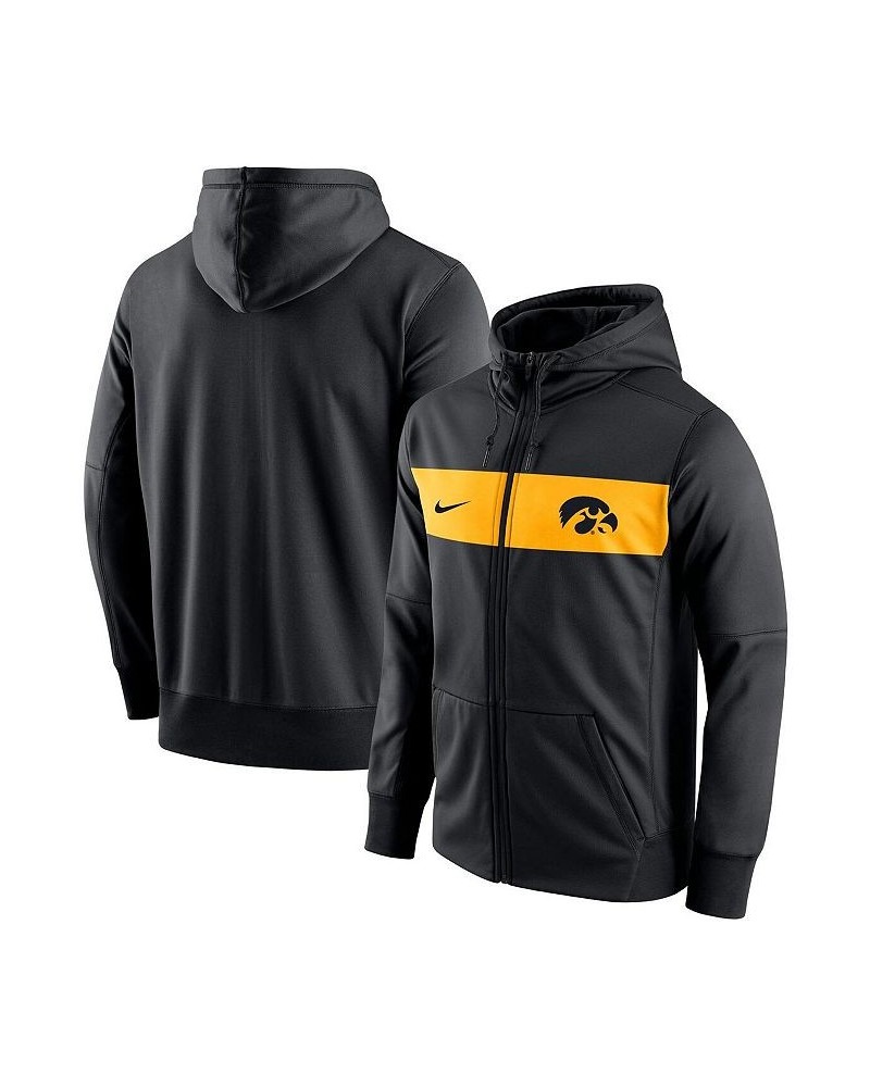 Men's Black Iowa Hawkeyes Logo Performance Full-Zip Hoodie $46.55 Sweatshirt