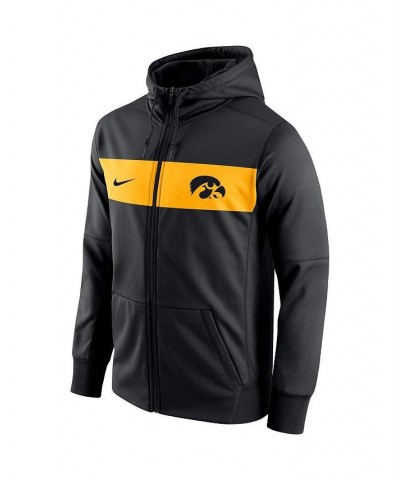 Men's Black Iowa Hawkeyes Logo Performance Full-Zip Hoodie $46.55 Sweatshirt