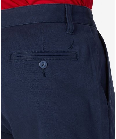 Men's Classic-Fit Stretch Flat-Front 6" Chino Deck Shorts Blue $29.19 Shorts