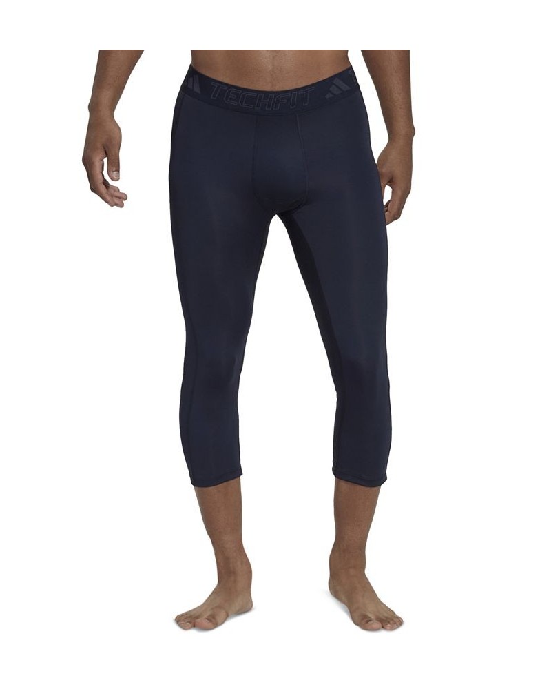 Men's Techfit Performance Training 3/4 Tights Blue $14.30 Pants