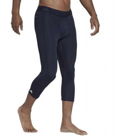 Men's Techfit Performance Training 3/4 Tights Blue $14.30 Pants