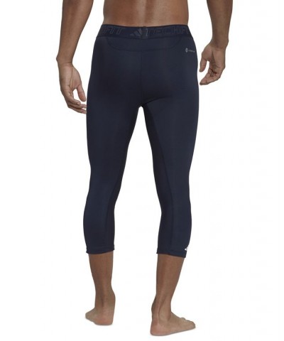 Men's Techfit Performance Training 3/4 Tights Blue $14.30 Pants