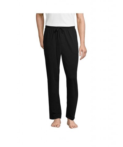 Men's Knit Jersey Sleep Pants Black $35.97 Pajama