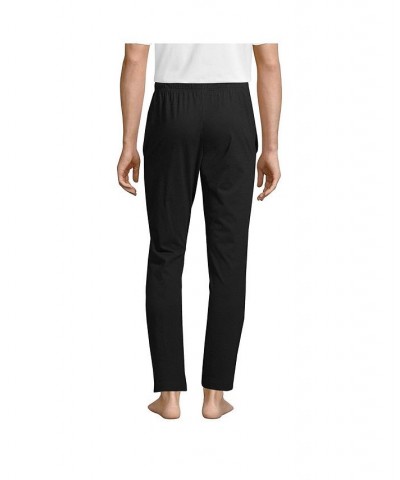 Men's Knit Jersey Sleep Pants Black $35.97 Pajama