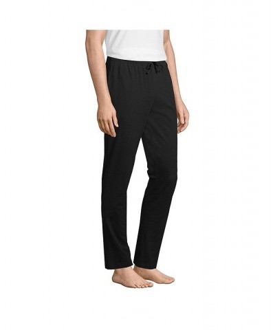 Men's Knit Jersey Sleep Pants Black $35.97 Pajama