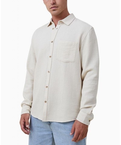 Men's Camden Long Sleeve Shirt White $29.99 Shirts