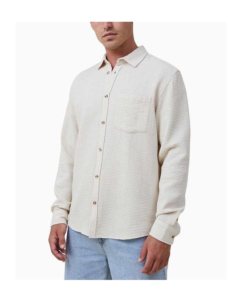 Men's Camden Long Sleeve Shirt White $29.99 Shirts