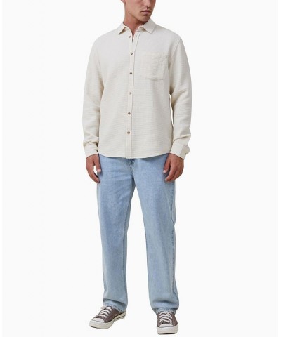 Men's Camden Long Sleeve Shirt White $29.99 Shirts