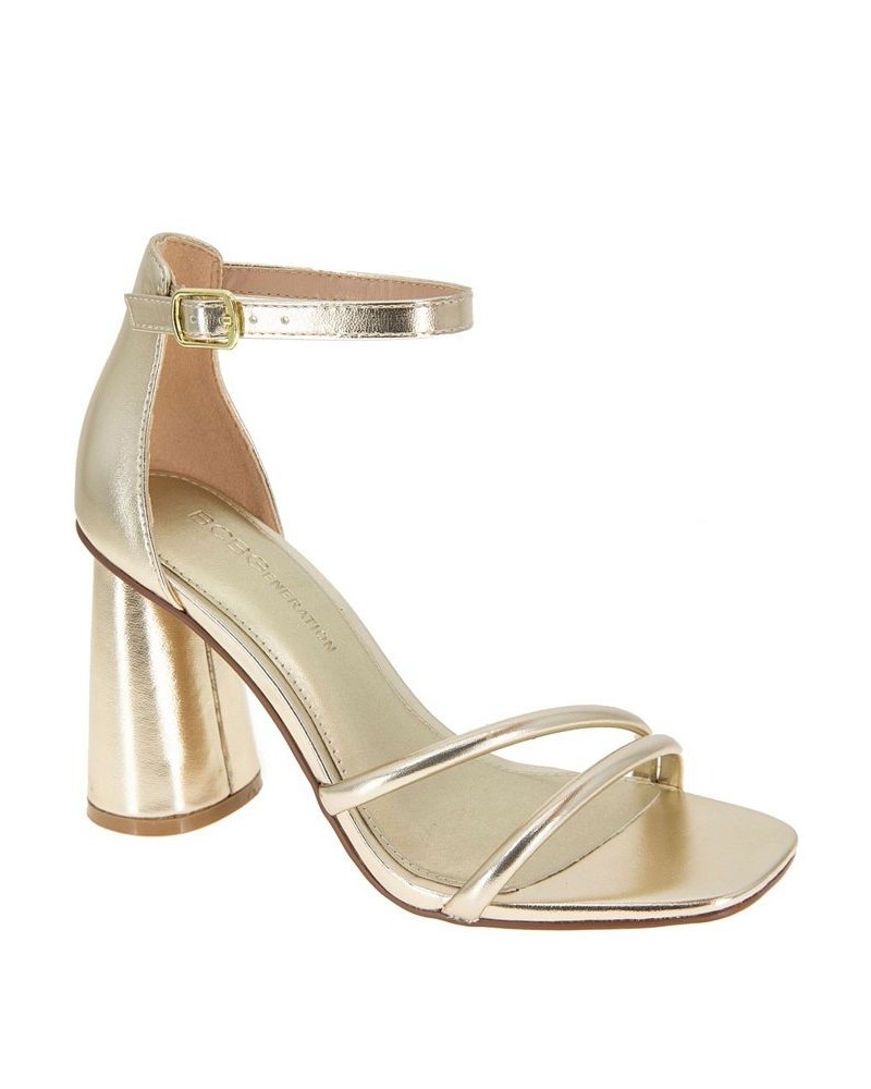 Women's Patria Square Toe Sandal Yellow $49.05 Shoes