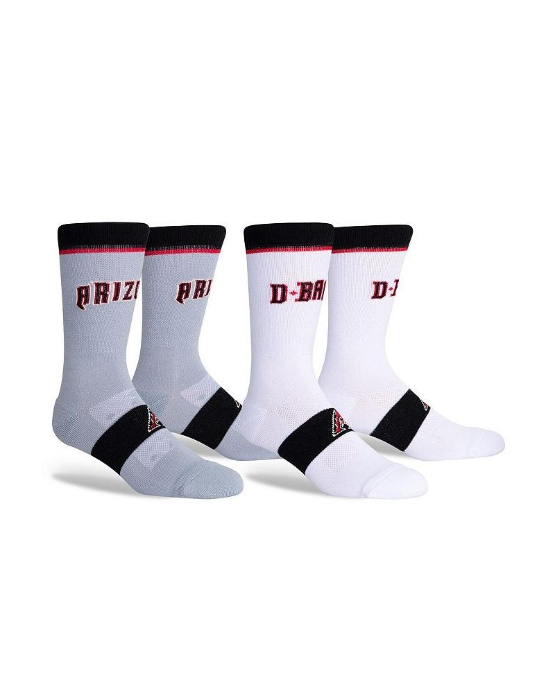 Men's Arizona Diamondbacks Two-Pack Home & Away Uniform Crew Socks $15.89 Socks