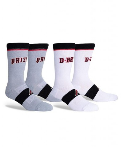 Men's Arizona Diamondbacks Two-Pack Home & Away Uniform Crew Socks $15.89 Socks