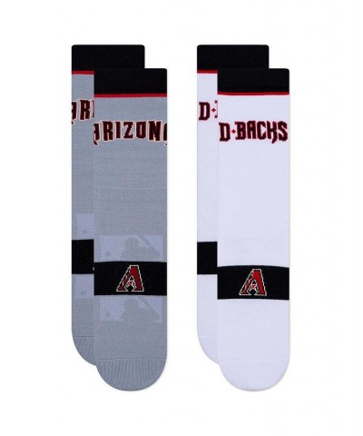 Men's Arizona Diamondbacks Two-Pack Home & Away Uniform Crew Socks $15.89 Socks