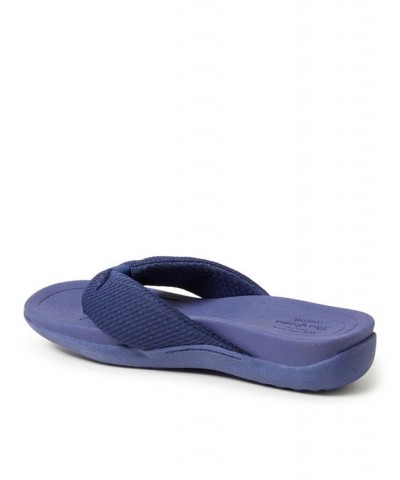 Women's Low Foam Slides Blue $27.60 Shoes