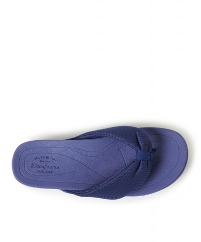 Women's Low Foam Slides Blue $27.60 Shoes