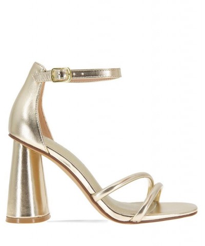 Women's Patria Square Toe Sandal Yellow $49.05 Shoes