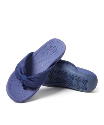 Women's Low Foam Slides Blue $27.60 Shoes