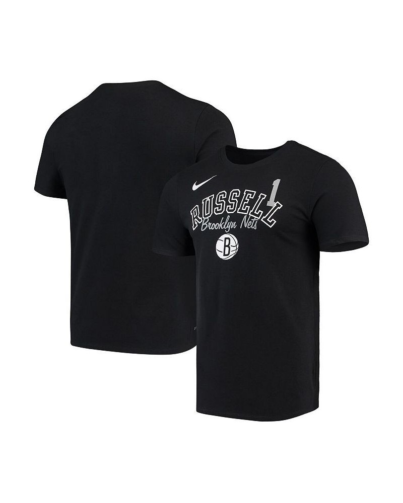 Men's D'Angelo Russell Black Brooklyn Nets Player Performance T-shirt $18.00 T-Shirts