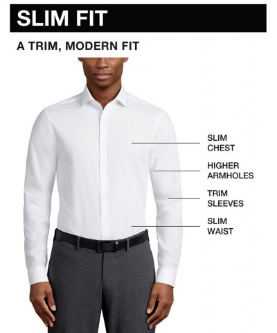 Men's TH Flex Slim Fit Wrinkle Free Stretch Twill Dress Shirt PD01 $29.93 Dress Shirts