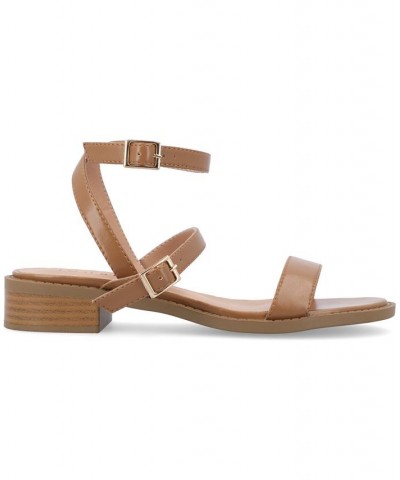 Women's Gigie Strappy Sandal Tan/Beige $39.60 Shoes