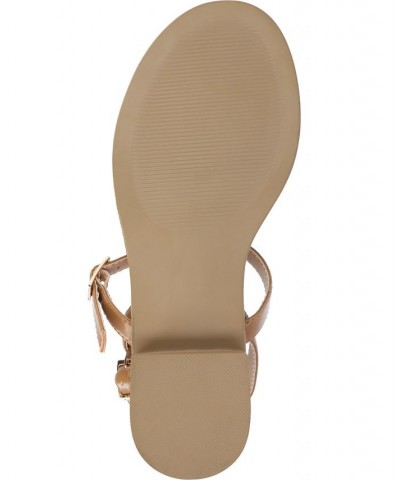 Women's Gigie Strappy Sandal Tan/Beige $39.60 Shoes