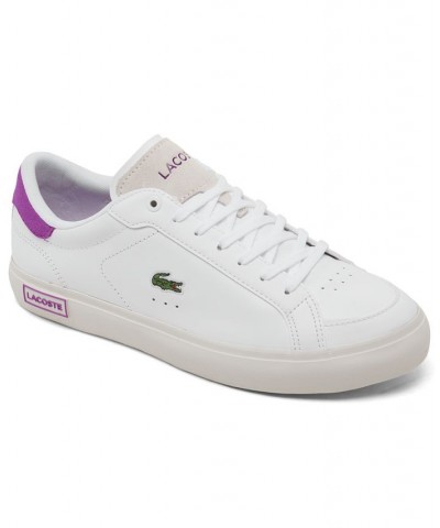 Women's Powercourt Casual Sneakers White $55.00 Shoes