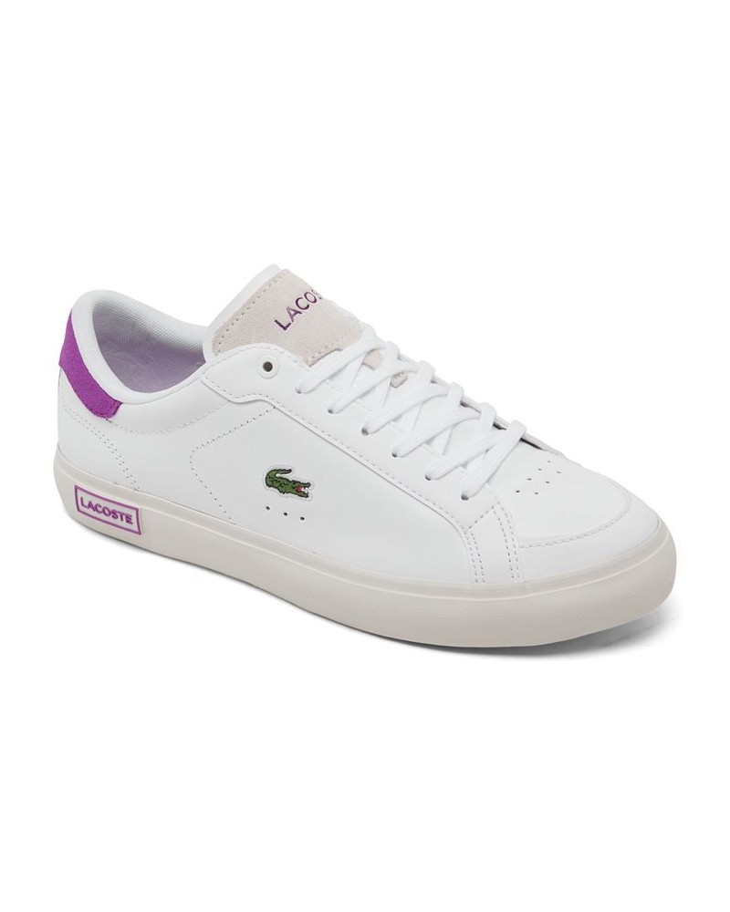 Women's Powercourt Casual Sneakers White $55.00 Shoes