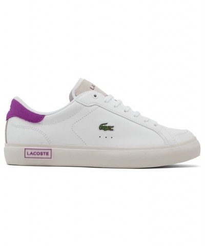 Women's Powercourt Casual Sneakers White $55.00 Shoes