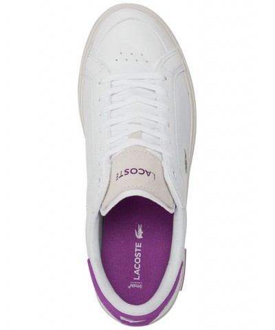 Women's Powercourt Casual Sneakers White $55.00 Shoes