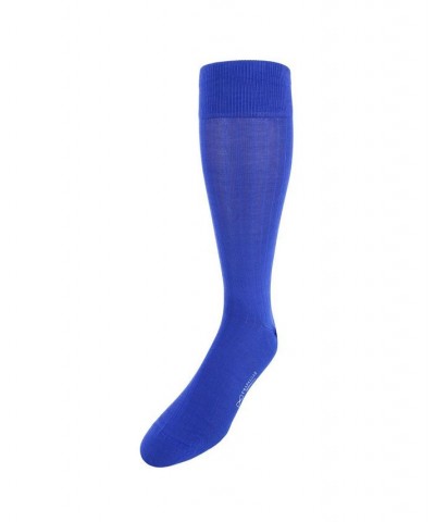 Jasper Mercerized Cotton Ribbed Mid-Calf Solid Color Socks PD06 $16.92 Socks