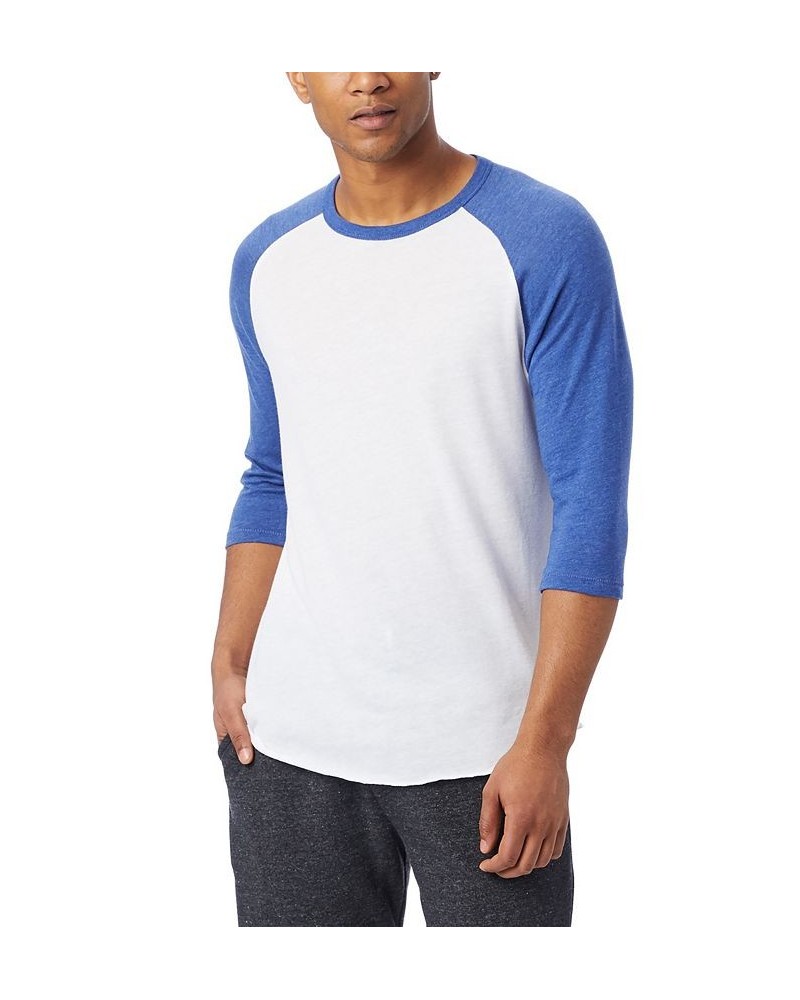 Men's Keeper Eco Jersey Baseball T-shirt White, Vintage-Like Royal $29.70 T-Shirts