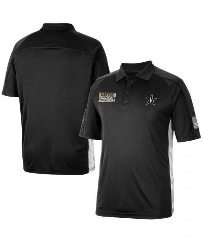 Men's Black Vanderbilt Commodores OHT Military-Inspired Appreciation Snow Camo Polo Shirt $31.79 Polo Shirts