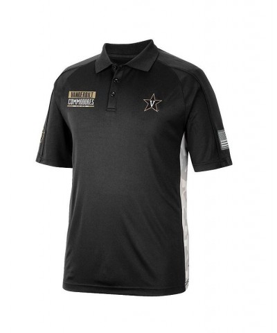 Men's Black Vanderbilt Commodores OHT Military-Inspired Appreciation Snow Camo Polo Shirt $31.79 Polo Shirts